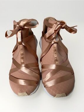 PUMA Fierce Rope Satin EP "Peach Beige" Ballet Inspired Sneakers Sz 6.5 Urban